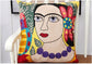 Picassa - Abstract Art Picasso Style Decorative Pillow Cover
