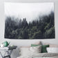 Mystica - Foggy Morning Mountain Forest Tapestry
