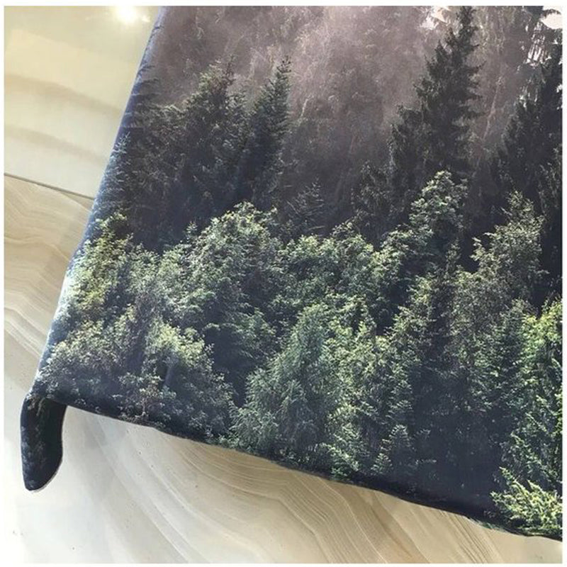 Mystica - Foggy Morning Mountain Forest Tapestry