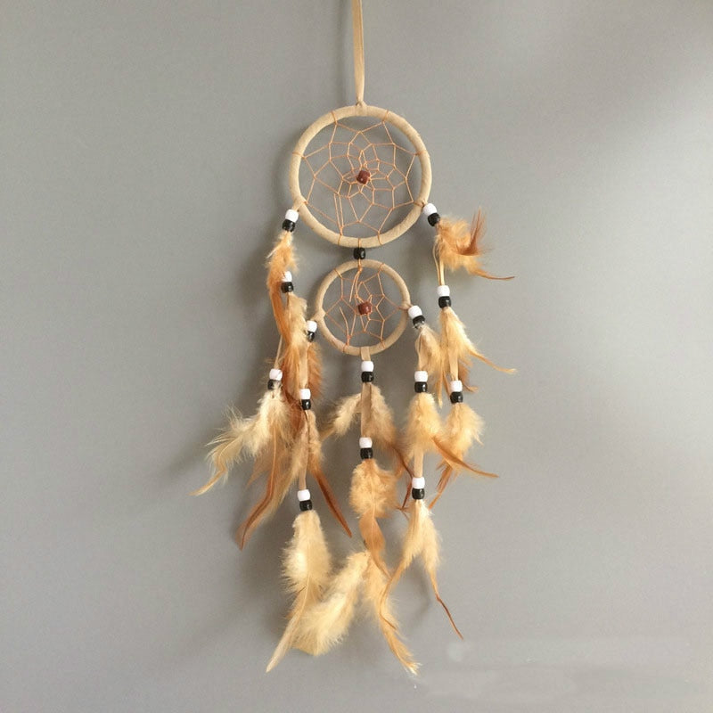 Dreamy - Retro Feather Organic Dream Catcher