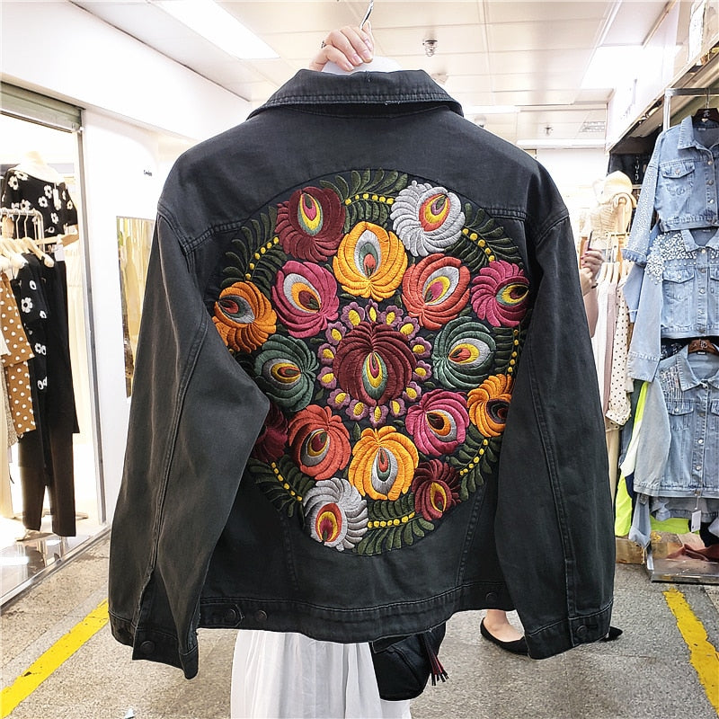 Cosida - Lydia Vintage Embroidered Denim Jacket