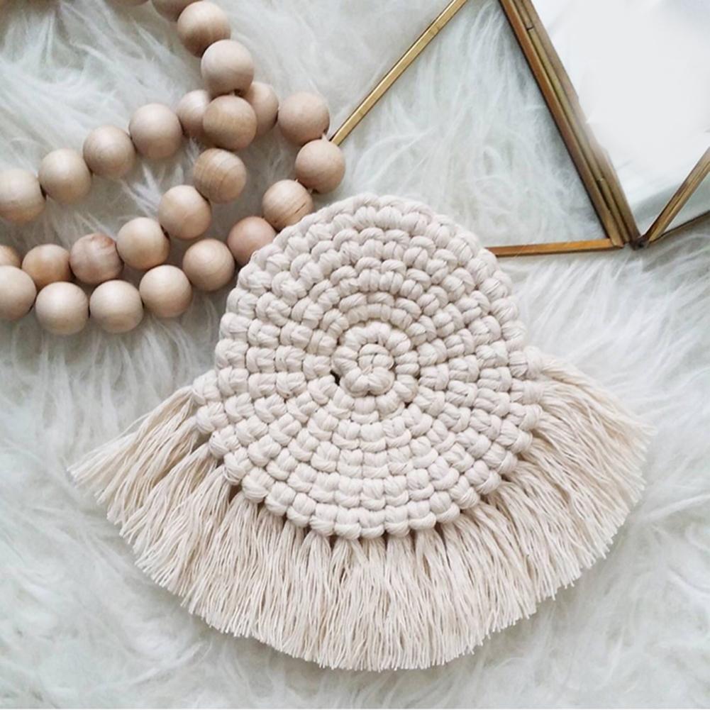 Macramely - Boho Chic Macrame Rope Cup Pad