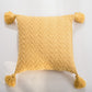 Cushadri - Textured Herringbone Tassel Pillow Cover