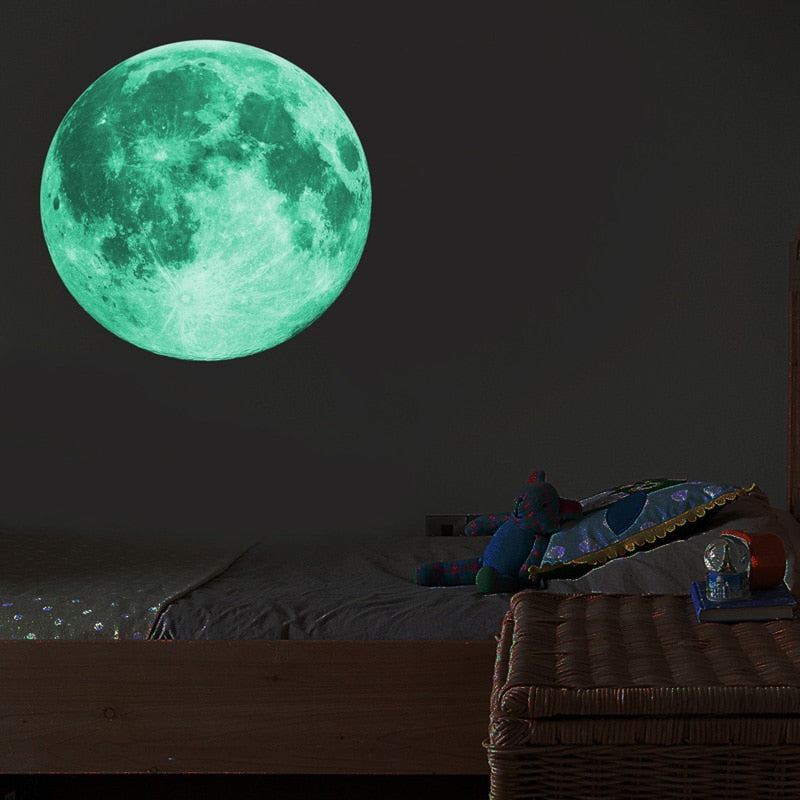 Lumino - Glowing Full Moon 3D Wall Sticker