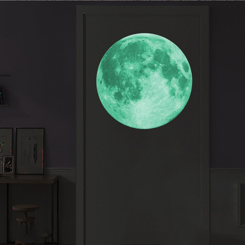Lumino - Glowing Full Moon 3D Wall Sticker