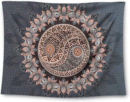 Ying - Peaceful Yin Yang Mandala Tapestry