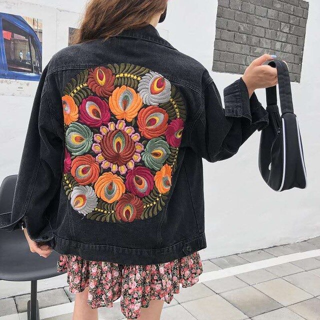 Cosida - Lydia Vintage Embroidered Denim Jacket