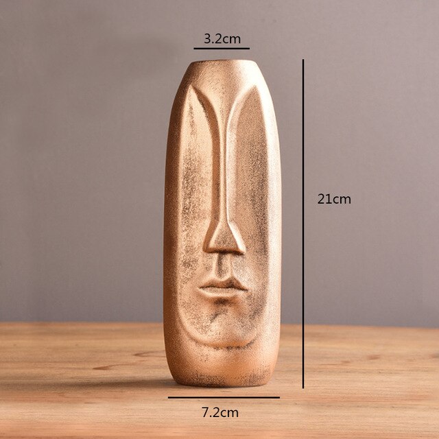 Stono - Abstract Art Human Head Vase