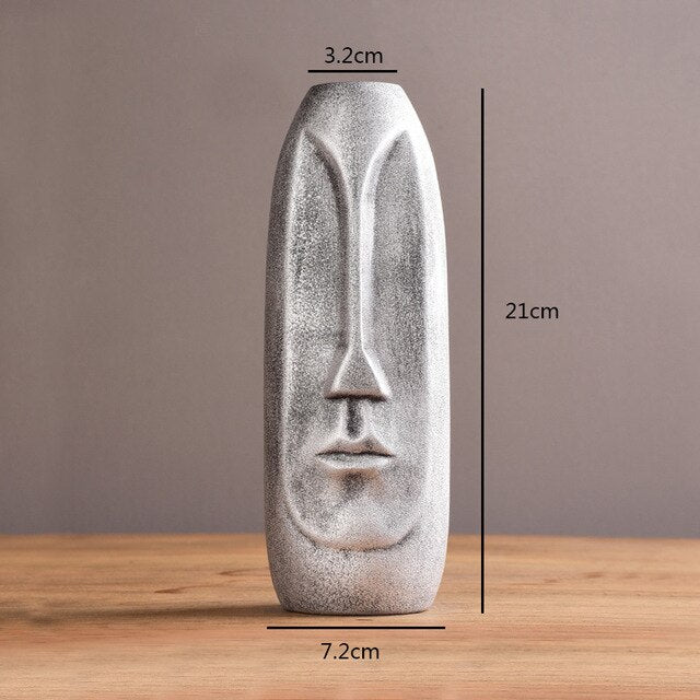 Stono - Abstract Art Human Head Vase