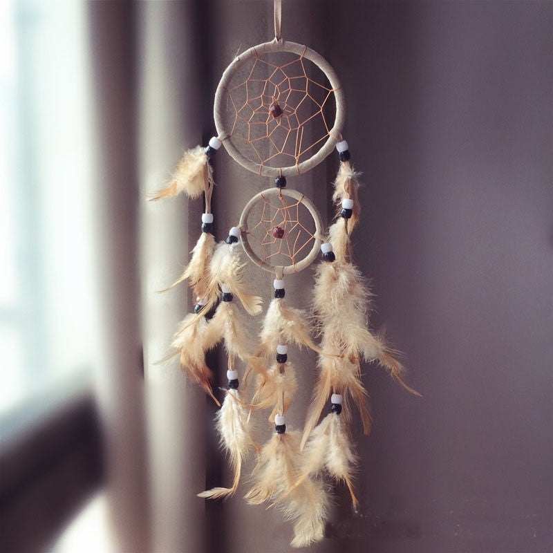 Dreamy - Retro Feather Organic Dream Catcher