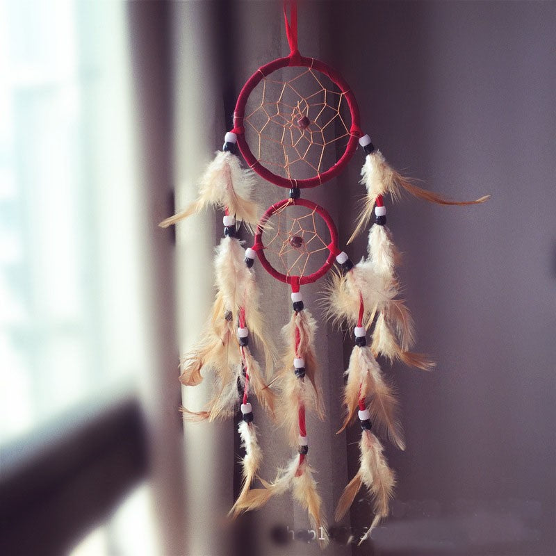 Dreamy - Retro Feather Organic Dream Catcher