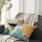 Nidi - Nordic Blue & Yellow Flower Bird Cushion Covers
