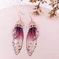 Luccio - Colorful Handmade Fairy Butterfly Crystal Wing Earrings