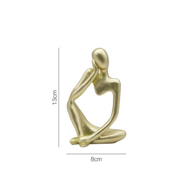 Socratist - Thinking in Silence Abstract Figure Statuette