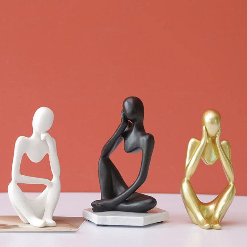 Socratist - Thinking in Silence Abstract Figure Statuette