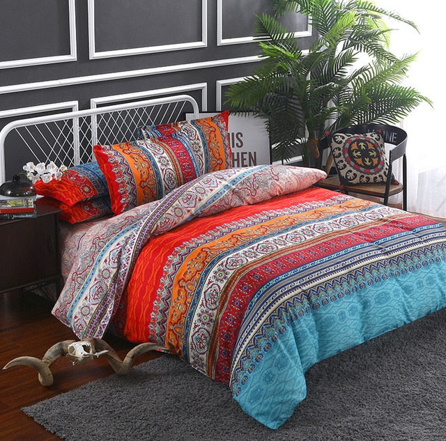 Gomer - Colorful Bohemian Duvet Cover Set