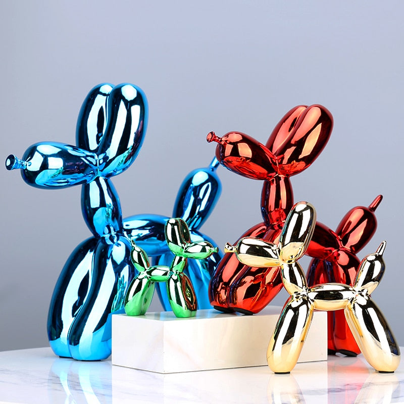 Baloozo - Nordic Resin Crafts Electroplating Balloon Dog Sculpture