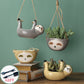 Peca - Cute Sloth Hanging Ceramic Planter