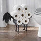 Dolly - Farmhouse Metal Black Sheep Toilet Paper Holder
