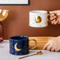 Tiras - Golden Sun & Moon Design Mug