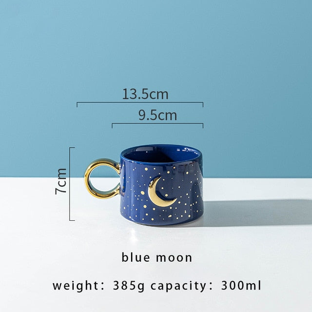 Tiras - Golden Sun & Moon Design Mug