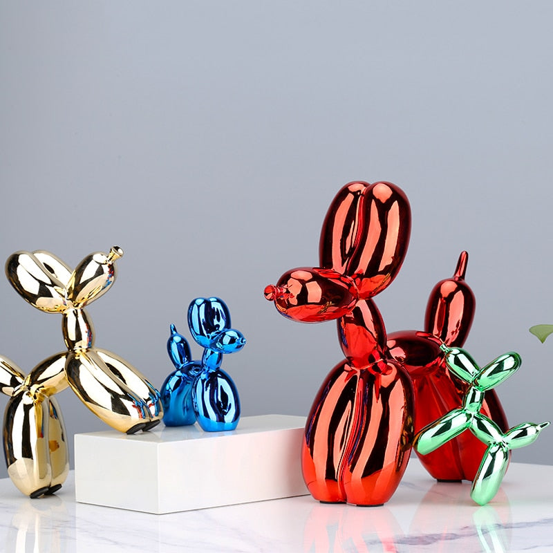 Baloozo - Nordic Resin Crafts Electroplating Balloon Dog Sculpture