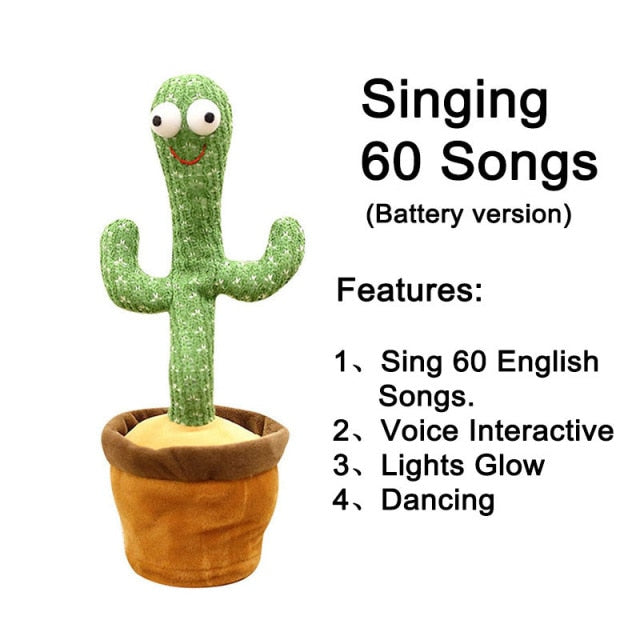 Cacto - Dancing Cactus Plush Toy – DailyBoho