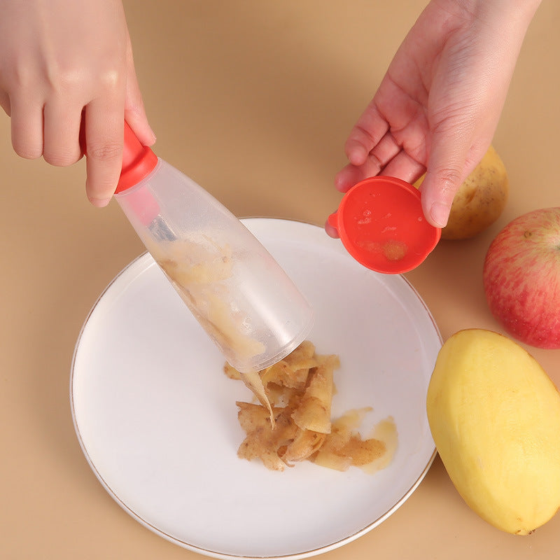 Multifunctional Vegetable Fruit Peeler With Storage Box