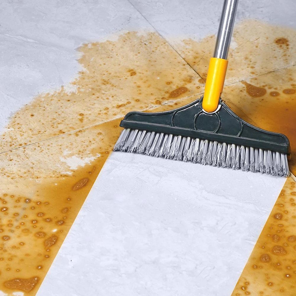 Long Handle Floor Scrub Brush 2 in 1 Window Wiper Floor Mop Bathroom Tub  Cleaner