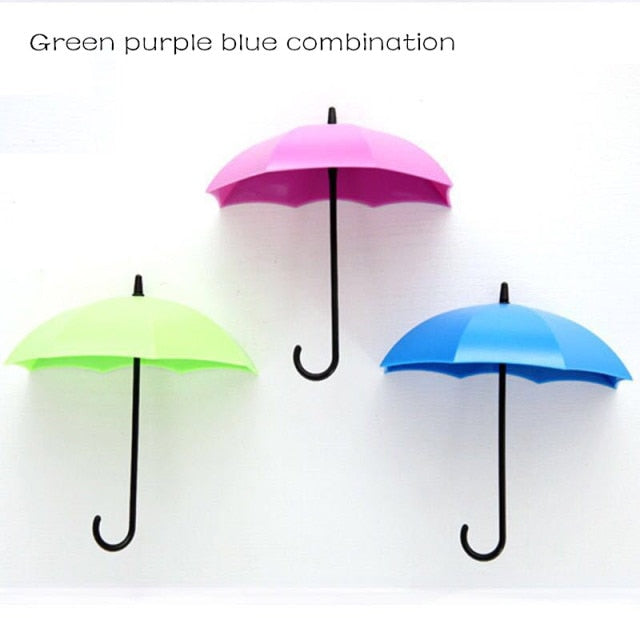 Umbizo - 3 PCS Self Adhesive Umbrella Wall Hooks