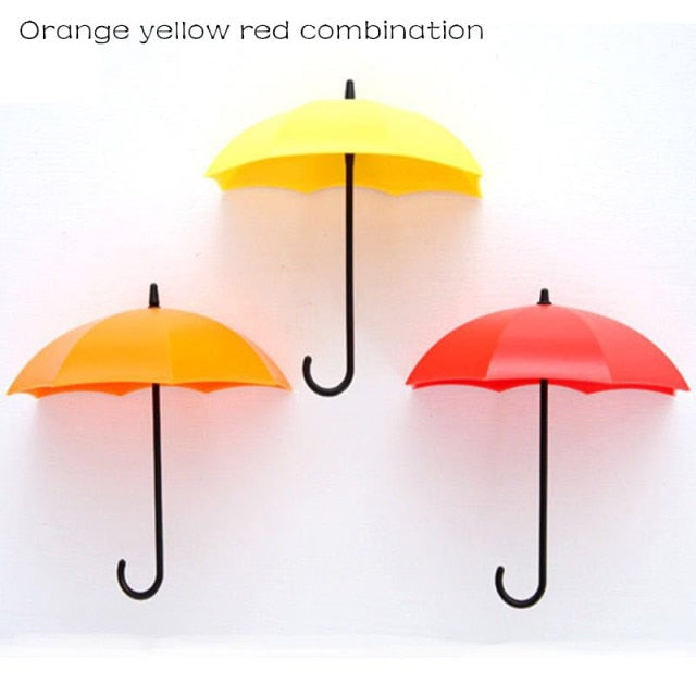 Umbizo - 3 PCS Self Adhesive Umbrella Wall Hooks