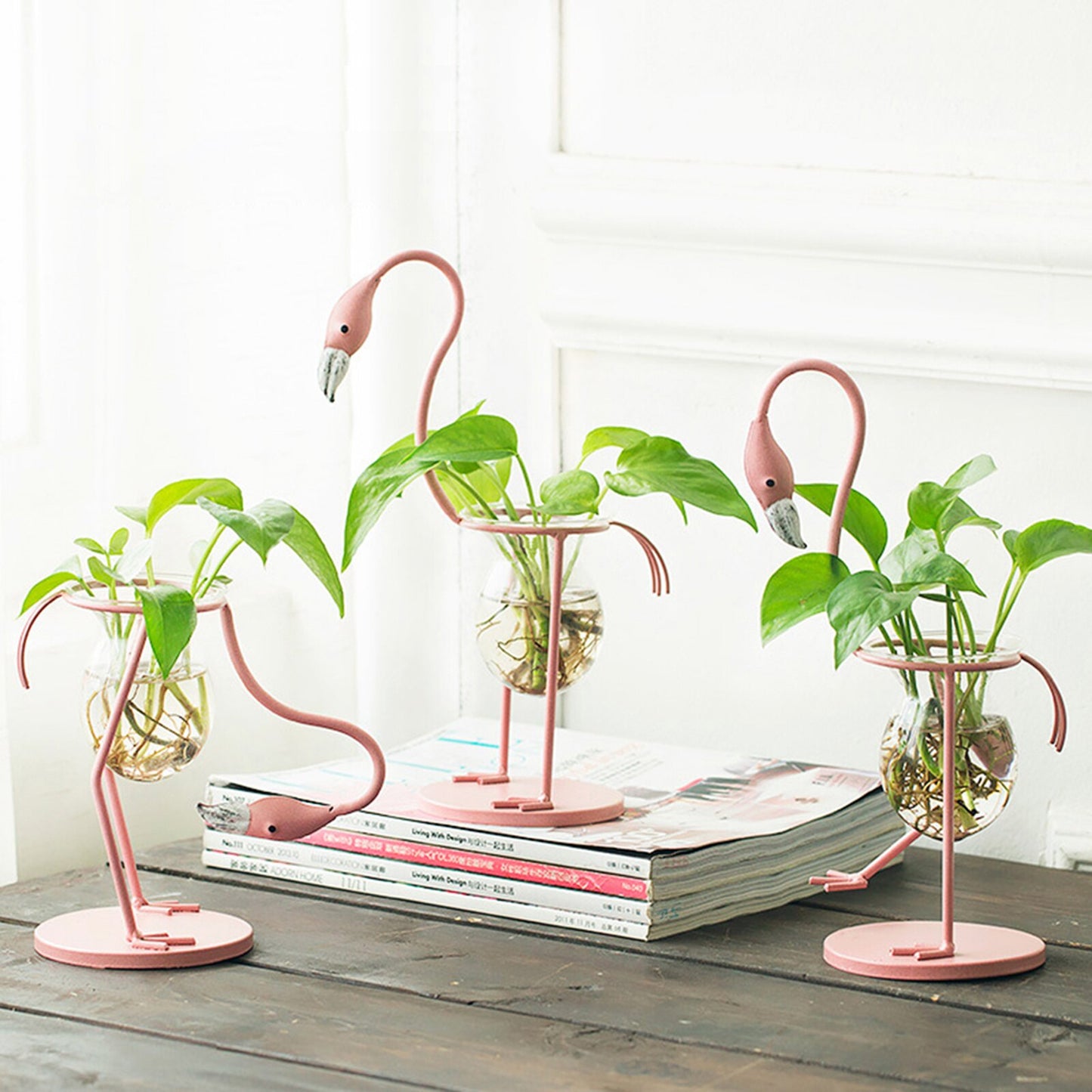 Flamika - Pink Flamingo Shape Hydroponic Vase