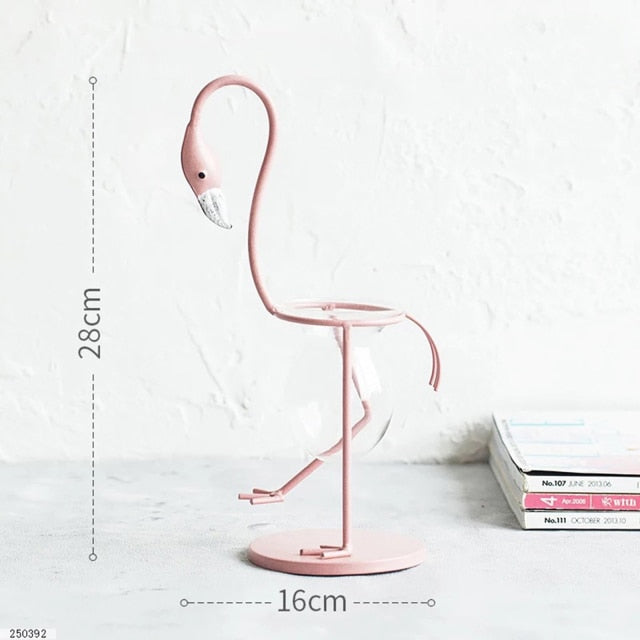 Flamika - Pink Flamingo Shape Hydroponic Vase