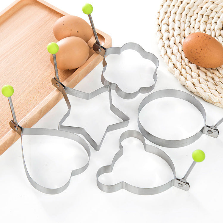 5Pcs Set Stainless Steel Fried Egg Mold Pancake Shaper