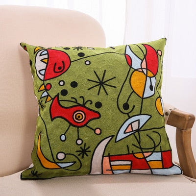 Picawa - Abstract Art Shapes Decorative Pillow Cover