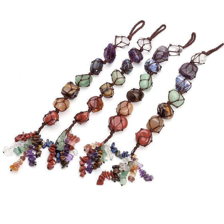 Sunli - Rainbow Gemstone Tumbled Rock 7 Chakra Bracelet