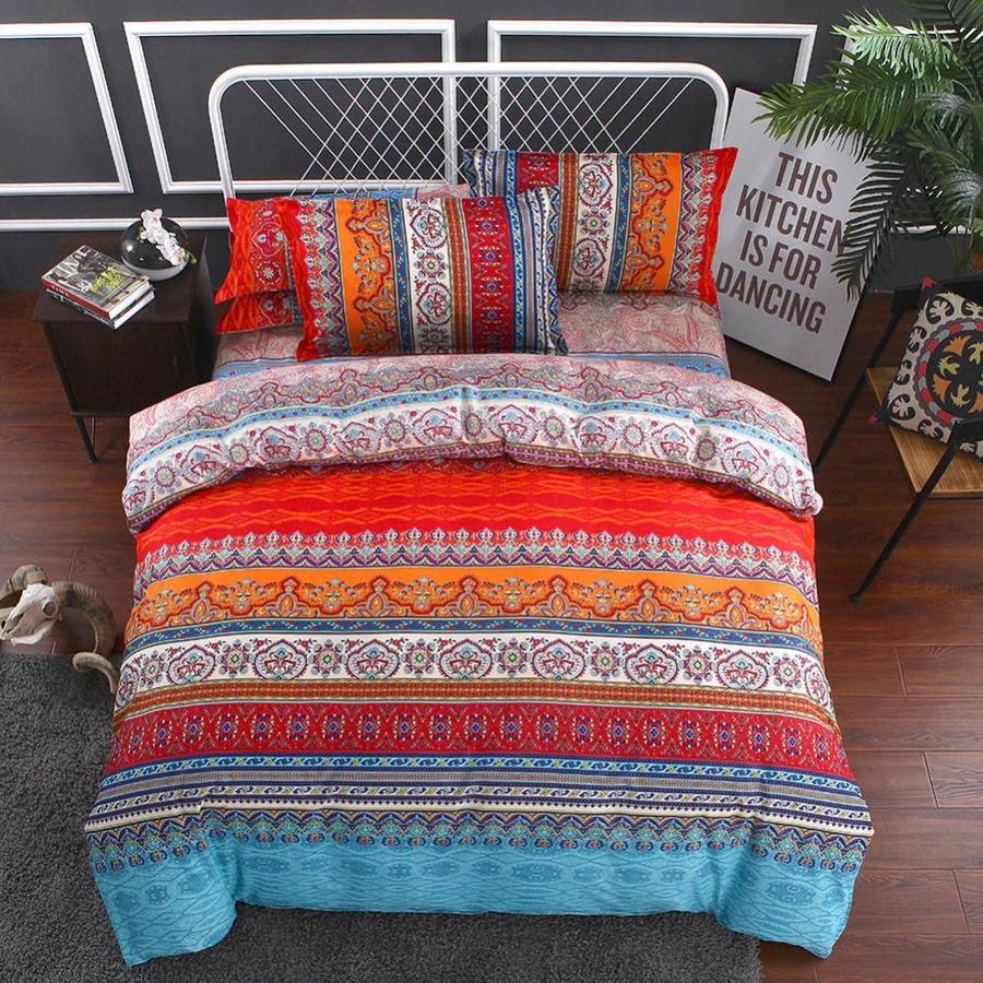 Gomer - Colorful Bohemian Duvet Cover Set